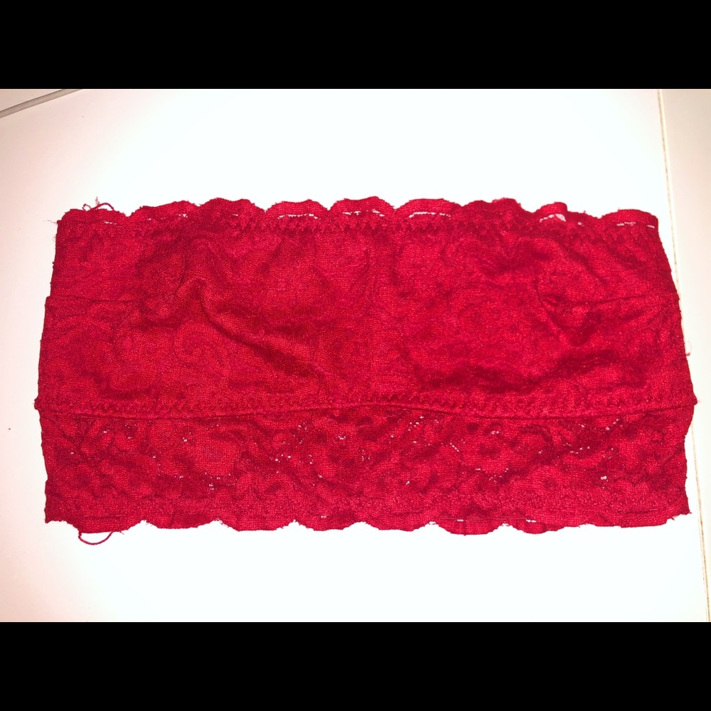 Red lace top